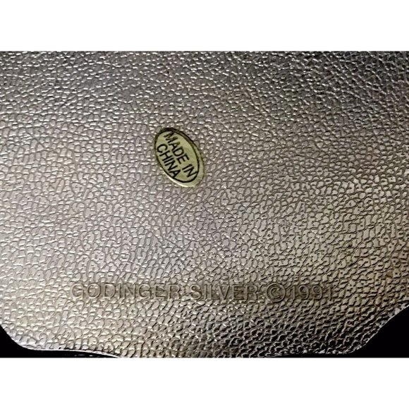 Vintage Godinger Silver Plated Red Velvet Lined Jewelry Trinket Box 1994 - Picture 7 of 7